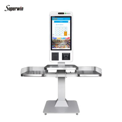 China 24inch Self Service Kiosk POS System Cashier Cash Acceptor Machine Payment Order Kiosks For Fast Food Restaurants 24inch for sale