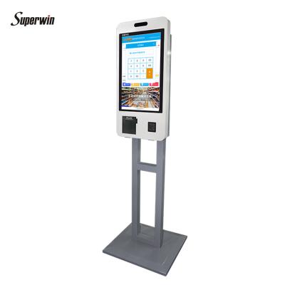 China China manufacturer wifi internet order 24 inch android touch screen digital vending kiosks for fast food cash acceptor machine 64GB (also can choose 16G android) for sale