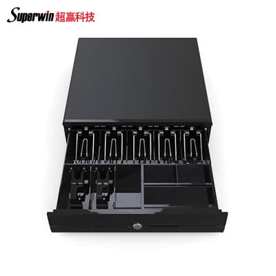 China Superwin factory direct sale 7 trays cheap 405 steel cash, 3 tray coin case 405 steel cash drawer for sale