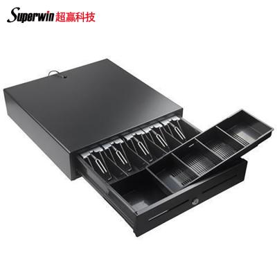 China High Quality Cold Rolled Steel Plate+ABS Cash Register Drawer Mini Metal POS Mini Cash Register Drawer Lock Plastic Metal Box 5 Position Tray With 5 Coin Tray ticket 4 for sale