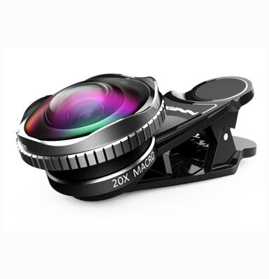 China Aluminum alloy+Optical Plastic Glass+ABS LIGINN macro 2 wide angle cell phone wholesale camera lenses in 1 lens for sale