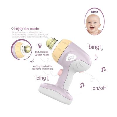 China ABS Puzzle Toy Kids Music And Lights Baby Electric Drill Toys Safety Certificate Best Gifts For Boys And Girls Musical Instruments for sale