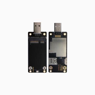 China NB Module 3G 4G Module: mini PCIE to USB adapter with SIM card slot for quectel Huawei SIMCOM module 85.2 x 32.4 (mm) for sale