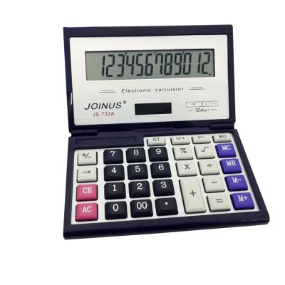 China Universal Purpose Big Button Solar Calculator Flip Calculator Advertising 12 Digit Electronic Calculator for sale