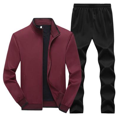 China Breathable Men's Casual Tracksuit Long Sleeve Sweatsuit Athletic Set Full Zip Running Jogging Sports Jacket and Pants for sale