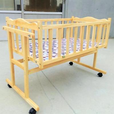 China China Modern Cozy High Quality Multifunctional Wooden Crib Baby Bed Quilting Big Bed for sale