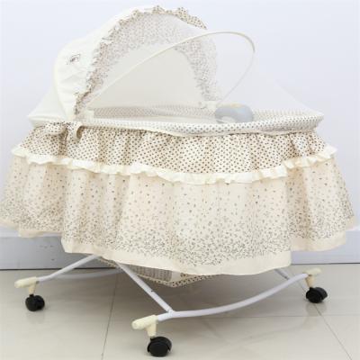 China Modern Mobile Portable Multifunctional Baby Crib Comfort Baby Cot Newborn Child Folding Bed for sale