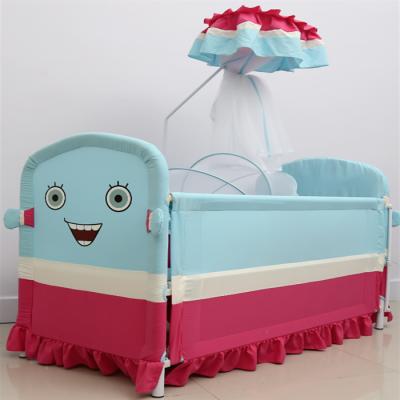 China Modern Travel Crib Baby Safety Portable Foldable Yard Play Metal Baby Single Baby Swing Bed for sale