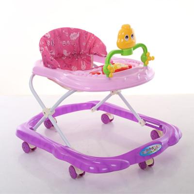 China Baby Plastic Foldable Round Walker With Silicone Wheels Baby Walker Price A Baby Walker for sale