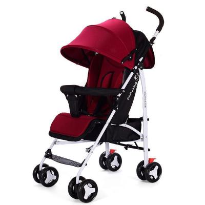 China Polyester Manufacturer Direct Baby Stroller Two Way Light Folding Baby Stroller Stroller Wholesale for sale