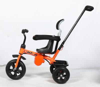 China Ride On 3in1 Toy Baby Tricycle For 2 Years Old Kids Tricycle With Push Bar And Backrest One Key Assemble for sale