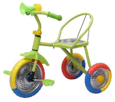 China Ride On Cheap Toy Iron EVA Single Wheel Tricycle Kids Tricycle With Horn For Baby Play Pedal Model for sale