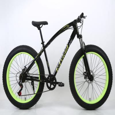 China Steel Snow Bike 4.0 Tire 26inch MTB Bike Disc Brake With 21 Speed ​​India Hot Sale Model for sale