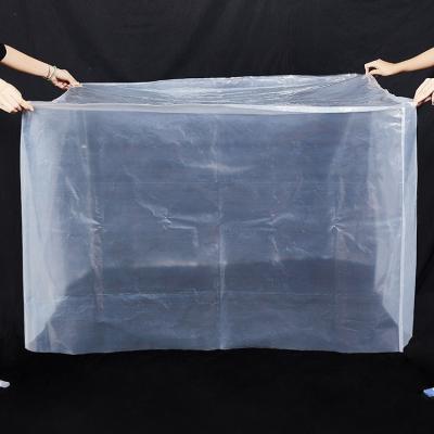 China Customize Printing Packaging Moisture Proof Clear Manufacturer Foshan PE Heat Shrink Pallet Cover Plastic Bag for sale