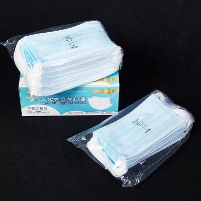 China Moisture Proof Prevent Pollution Moisture Proof Clear Plastic Small Packaging Bag For Mask for sale