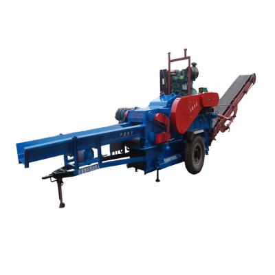 China Building material stores factory supply multi-function double shaft shredder with automatic feeding scrap drum wood chipper for sale