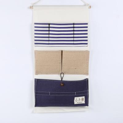 China Puting hanging storage bag pockets organizer door wall chest holder customized blue for sale