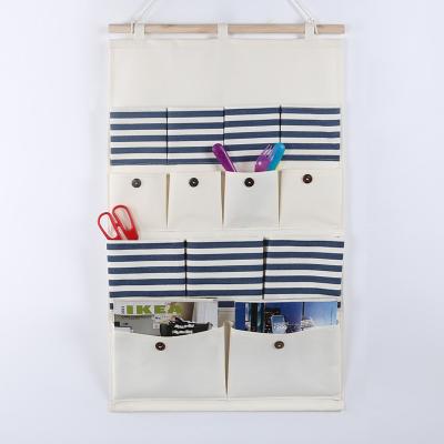 China Puting hanging storage bag pockets organizer door wall chest holder customized blue for sale