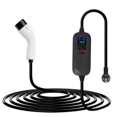 China Residential / Multi-Purpose High Compatibility EU 16A Type - 2 New Energy Portable Car Home EV Charger for sale