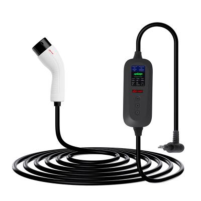 China China factory new energy vehicle 16A 220V BR standard home residential/all-purpose plug portable ev charger for sale