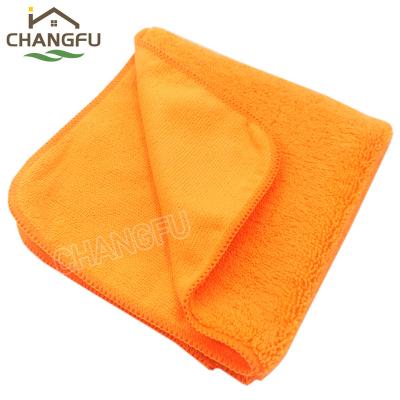 China QUICK DRY Household Goods Microfiber Cleaning Cloth Premium Ultrasonic Cutting Straight Edge Microfiber Terry for sale