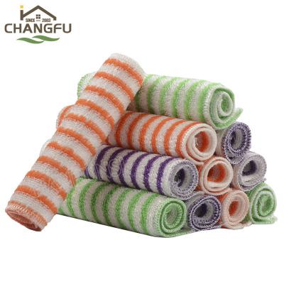 China Changfu 100% Fiber Microfiber Kitchen Cleaning Cloth Sustainable Bamboo Dish Towel for sale