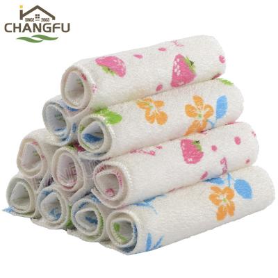 China Changfu 100% Sustainable Bamboo Fiber Home Kitchen Cleaning Cloths for sale