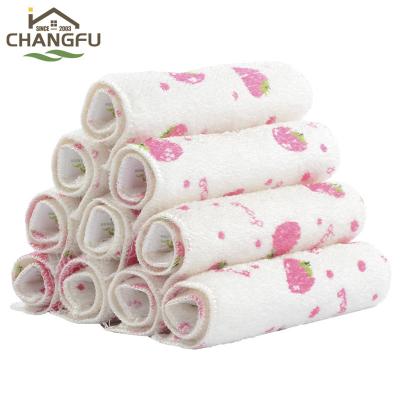 China Sustainable Sustainable Changfu Bamboo Fiber Dish Cleaning Microfiber Mopping Rags for sale