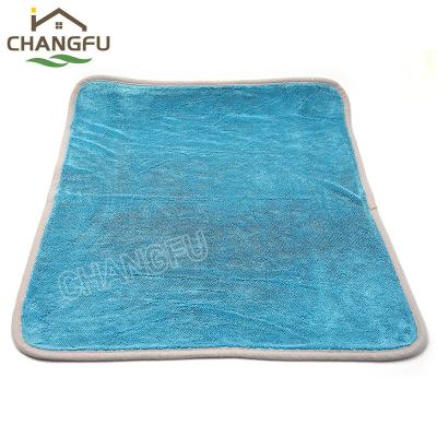 China Microfiber Car Wash Cloth Microfiber Plush Super QUICK DRY Absorbent Cleaning Cloth for sale