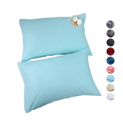 China 100% Cotton Cooling White Bed Customized Decorative Mulberry Silk Pillow Cases Solid Color for sale