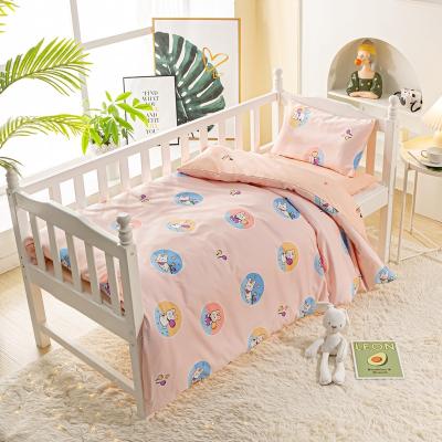 China Nondisposable Kids Baby Bedding Set Customize Standard Kindergarten Bedding Sets 3 Piece 100% Cotton Three Piece Set for sale