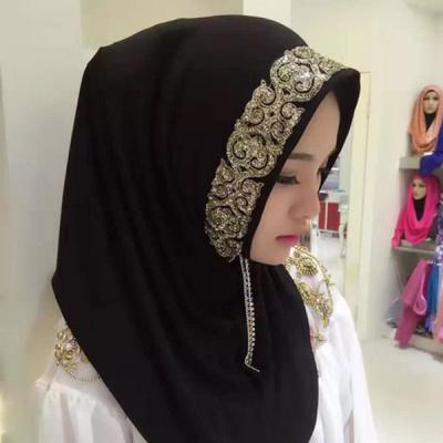 China Tudung latest hijab 2021 design instant tudung hijab scarf Dubai Muslim hot arabic hijab style for sale