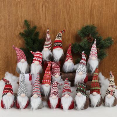 China Christmas Ornament Hot Sale Forest Christmas Tree White Beard Old Man Creative Faceless Plush Hanging Dolls No Face Doll Ornaments for sale