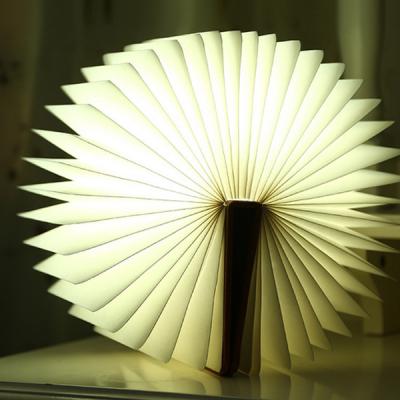 China 2021 New Arrival Rechargeable Paper Electronic Product LED +pu Book Shape Light for sale