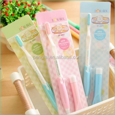 China 2022 Mechanical Toothbrush Pencil Toothbrush With Eraser Automatic Mechanical Pencil for sale