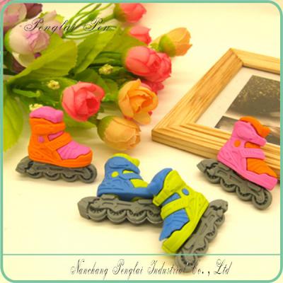 China New Fashion 3D Promotional Eraser Patina Shoes Shaped Eraser, Sports Series, Cute Rubber Eraser For Kids for sale