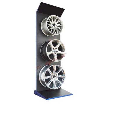 China Iron POP Car Shop Rolls Rim Rack Display Stand for sale