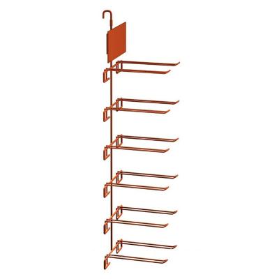 China Retail Modern Metal Wall Battery Display Rack Hanging Shelf for sale