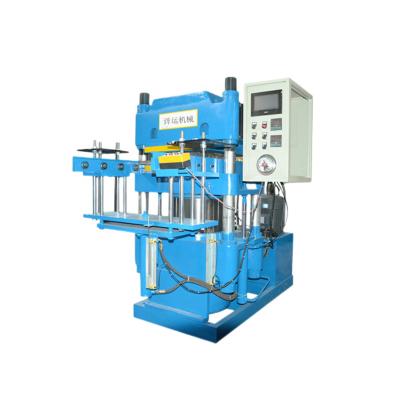 China PVC Automatic250T Rubber Heat / Hot Press Vulcanizing Machine PLC Control for sale