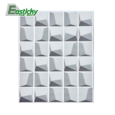 China DIY 3d DIY 3d wall sticker home decor easy modern kitchen waterproof peel and stick backsplash for sale