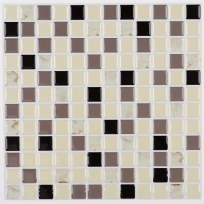 China Waterproof Interior Wall Decoration DIY Square Tile Peel and Stick Room Decor Wall Sticker Wall Tile for sale