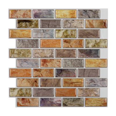 China 3d Peel And Stick Waterproof Self Adhesive Wallpaper Waterproof And Fireproof Skin Tile for sale