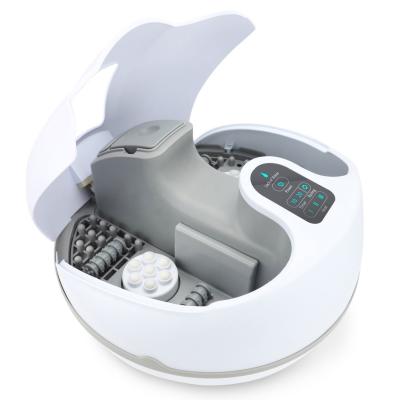 China 2021 New Product Foot 6 Motorized Rollers Steam And Pedicur Foot Massage Spa Rolling Bucket For Relieve Tired Feet Pain for sale