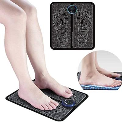 China EMS Foldable Leg Reshaping Portable Foot Massager Foot Massager Mat 6 Modes 9 Gears Leg Mat For Pain Relief for sale