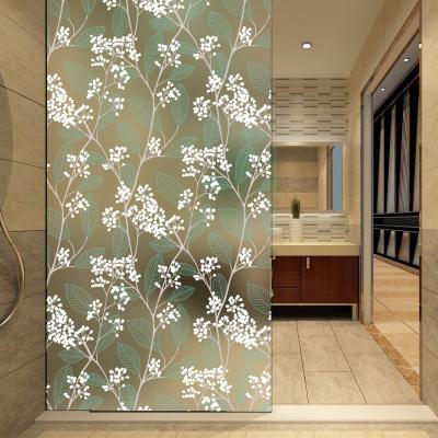 China Decorative Window Sticker Matte Window Film Stained Glass Privacy Frosted Self Adhesive Film Window Decal for sale