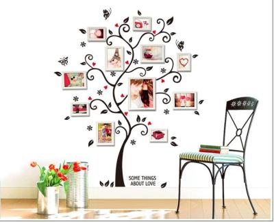 China WALL STICKER 3D PVC Removable Tree Wall Adhesive Decals, Decor Art Room Living Room Decals for sale