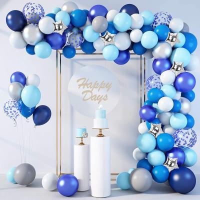 China Blue Garland Arch Confetti Balloon Star Shape Foil Birthday Balloon Brithday Decor /WeedingParty/Gifts Balloon for sale