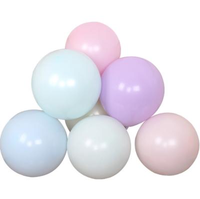 China Decoration Latex Balloon Large 18 Inch Matte Macarone Balloons Pastel Color Party Supplies for sale