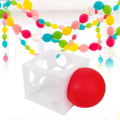 China Gender Reveal Party Supplies Wedding Decoration Balloon Tool 11Holes Balloon Sizer Box 2-10inch Balloons Measuring Box For Birthday Party for sale