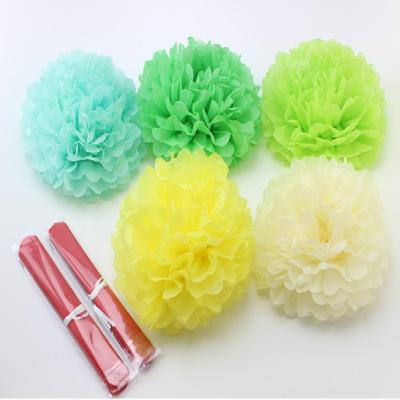 China Bulk Decor Tissue Paper Wedding Birthday Party Handmade Decorative Artificial Flower for sale